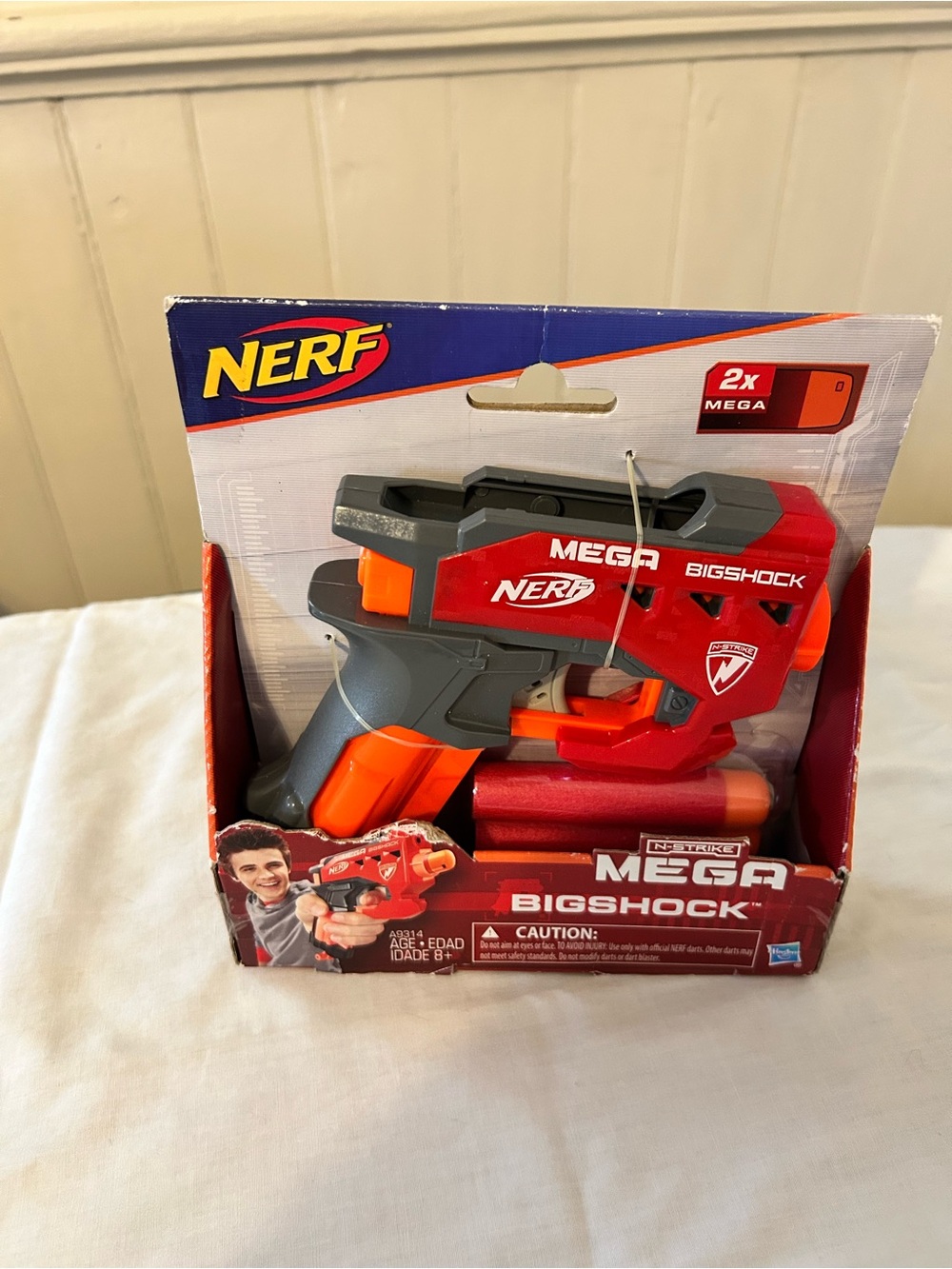 NIB Nerf N-Strike Mega BigShock Dart Blaster/8+